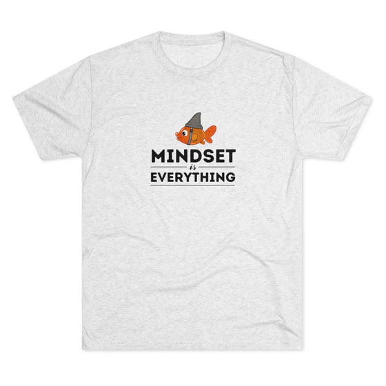 Mindset is Everything Goldfish with Shark Fin t-shirt