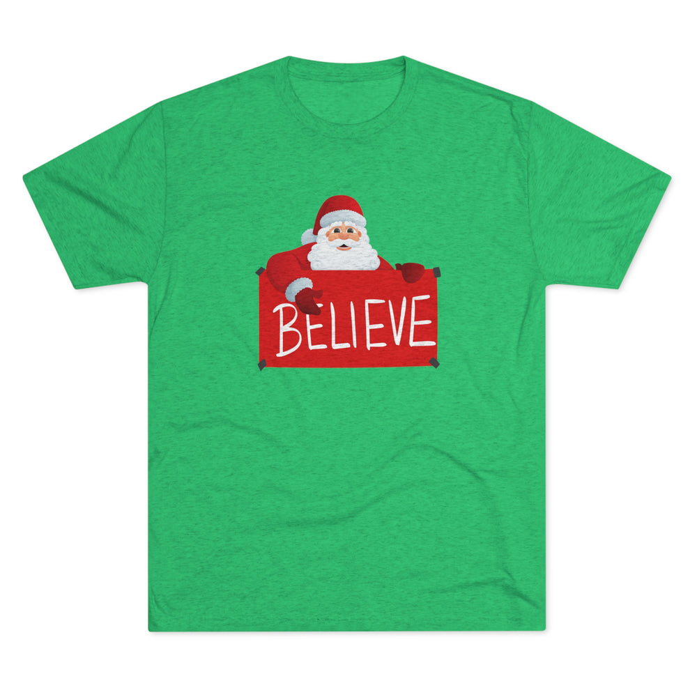 Santa and Believe Sign t-shirt